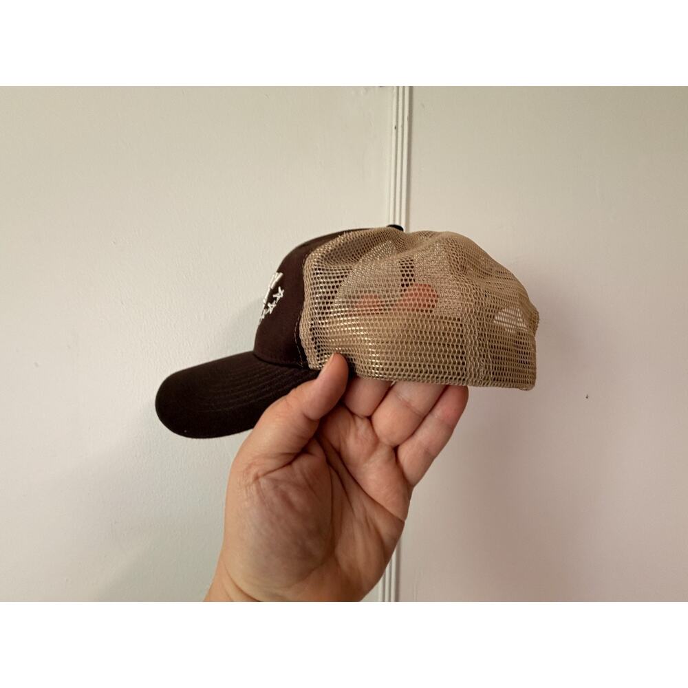 Chris Brown Tour Merch 20 Years Breezy Bowl XX Trucker Hat Snapback Cap Brown - Picture 3 of 7